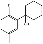 1-(2-fluoro-5-methylphenyl)cyclohexanol Structure