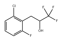 Benzeneethanol, 2-chloro-6-fluoro-α-(trifluoromethyl)- Struktur