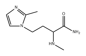 4-(2-甲基-1H-咪唑-1-基)-2-(甲基氨基)丁酰胺,1341525-25-4,结构式