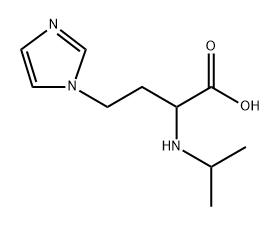 1H-Imidazole-1-butanoic acid, α-[(1-methylethyl)amino]- Struktur