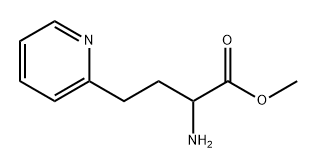 2-氨基-4-(吡啶-2-基)丁酸甲酯 结构式