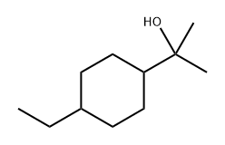 Cyclohexanemethanol, 4-ethyl-α,α-dimethyl- 化学構造式