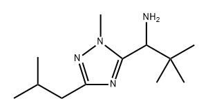 1H-1,2,4-Triazole-5-methanamine, α-(1,1-dimethylethyl)-1-methyl-3-(2-methylpropyl)- Structure