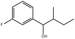 3-Fluoro-α-(1-methylpropyl)benzenemethanol Struktur