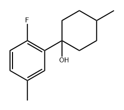1-(2-fluoro-5-methylphenyl)-4-methylcyclohexanol 结构式