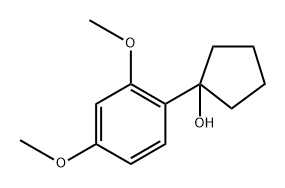 1-(2,4-dimethoxyphenyl)cyclopentanol Struktur
