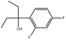 α,α-Diethyl-2,4-difluorobenzenemethanol,1342221-12-8,结构式