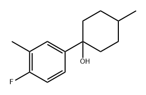 1-(4-fluoro-3-methylphenyl)-4-methylcyclohexanol,1342362-88-2,结构式