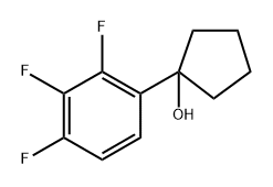 1-(2,3,4-trifluorophenyl)cyclopentanol Struktur