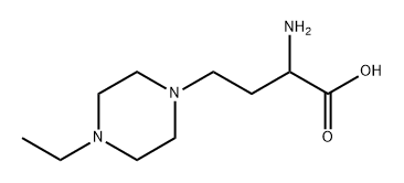2-氨基-4-(4-乙基哌嗪-1-基)丁酸,1343033-55-5,结构式