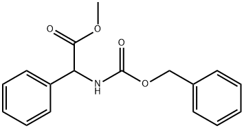 Benzeneacetic acid, α-[[(phenylmethoxy)carbonyl]amino]-, methyl ester Structure