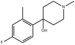 4-(4-fluoro-2-methylphenyl)-1-methylpiperidin-4-ol Structure