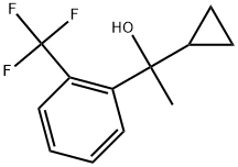 α-Cyclopropyl-α-methyl-2-(trifluoromethyl)benzenemethanol Structure