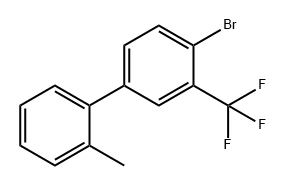 4'-bromo-2-methyl-3'-(trifluoromethyl)-1,1'-biphenyl 结构式
