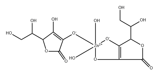 抗坏血酸锌,134343-96-7,结构式