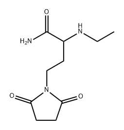 4-(2,5-Dioxopyrrolidin-1-yl)-2-(ethylamino)butanamide Struktur