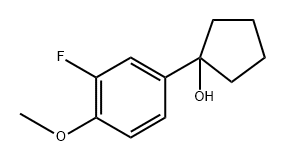 1-3-氟-4-甲氧基苯丙戊醇, 1343841-94-0, 结构式