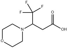 4,4,4-TRIFLUORO-3-(MORPHOLIN-4-YL)BUTANOIC ACID Structure