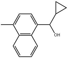 α-Cyclopropyl-4-methyl-1-naphthalenemethanol,1343945-12-9,结构式