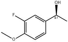 (1S)-1 -(3-FLUORO-4-METHOXYPHENYL)ETHAN-1 -OL,1344913-95-6,结构式