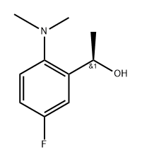 Benzenemethanol, 2-(dimethylamino)-5-fluoro-α-methyl-, (αR)- Structure