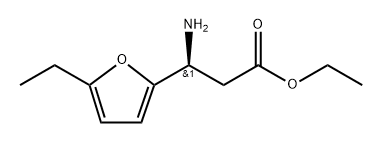 ethyl (S)-3-amino-3-(5-ethylfuran-2-yl)propanoate Struktur