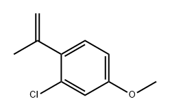 2-chloro-4-methoxy-1-(prop-1-en-2-yl)benzene Structure