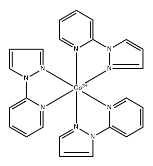 (OC-6-22)-Tris[2-(1H-pyrazol-1-yl)pyridine]cobalt Structure