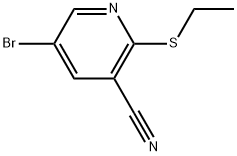 5-Bromo-2-(ethylthio)-3-pyridinecarbonitrile 结构式