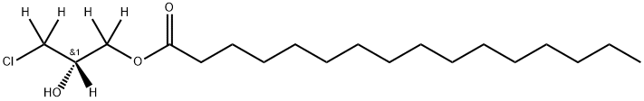 RAC 1-パルミトイル-3-クロロプロパンジオール-D5 化学構造式