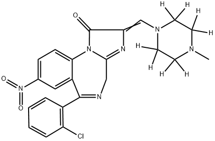 LoprazolaM-d8 化学構造式
