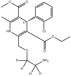 (S)-Amlodipine-D4 Structure