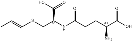 L-Cysteine, L-γ-glutamyl-S-(1E)-1-propen-1-yl- 结构式