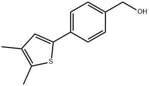 4-(4,5-Dimethyl-2-thienyl)benzenemethanol,1346974-19-3,结构式