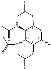 2-乙酰氨基-1,3,4-三-O-乙酰基-2-脱氧-Β-D-喹喔啉 结构式