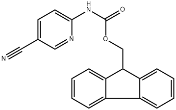 (9H-芴-9-基)甲基(5-氰基吡啶-2-基)氨基甲酸酯, 1347815-29-5, 结构式