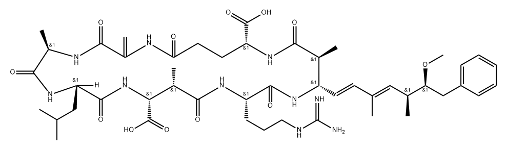 7-desmethylmicrocystin LR Struktur