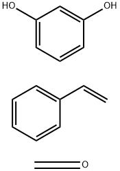 Formaldehyde, polymer with 1,3-benzenediol and ethenylbenzene 结构式