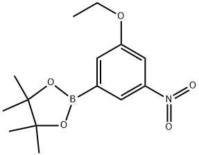 2-(3-乙氧基-5-硝基苯基)-4,4,5,5-四甲基-1,3,2-二氧杂环戊烷, 1350558-36-9, 结构式