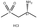 (R)-2-Methanesulfonyl-1-methyl-ethylamine hydrochloride 化学構造式