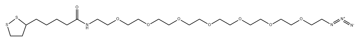 Lipoamido-PEG7-azide,1350841-32-5,结构式