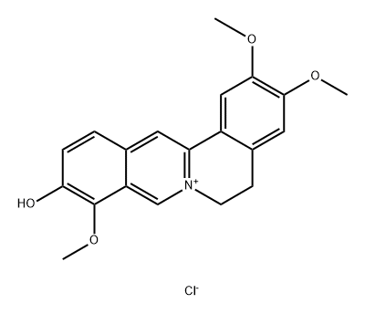 Dehydrocorydalmine Chloride 结构式