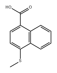 4-(Methylthio)-1-naphthoic acid Struktur