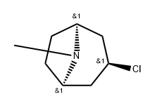 内-3-氯-8-甲基-8-氮杂二环(3.2.1)辛烷 结构式