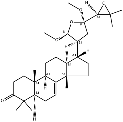 21,23:24,25-Diepoxy-21,23-
diMethoxytirucall-7-en-3-one Structure