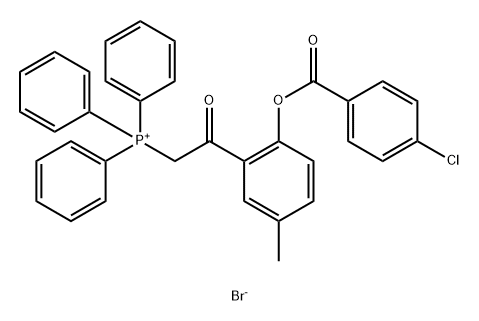 Phosphonium, [2-[2-[(4-chlorobenzoyl)oxy]-5-methylphenyl]-2-oxoethyl]triphenyl-, bromide (1:1)