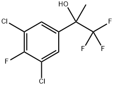 2-(3,5-dichloro-4-fluorophenyl)-1,1,1-trifluoropropan-2-ol 结构式