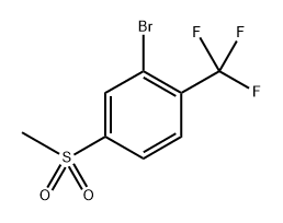 2-Bromo-4-(methylsulfonyl)-1-(trifluoromethyl)benzene 化学構造式