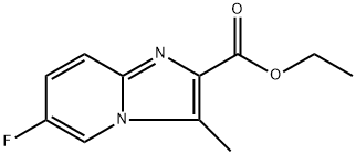 ethyl 6-fluoro-3-methylimidazo[1,2-a]pyridine-2-carboxylate 结构式