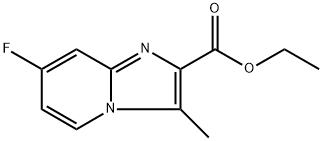 ethyl 7-fluoro-3-methylimidazo[1,2-a]pyridine-2-carboxylate 结构式